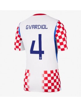 Billige Kroatia Josko Gvardiol #4 Hjemmedrakt VM 2026 Kortermet Billige Kroatia Josko Gvardiol #4 Hjemmedrakt VM 2026 Kortermet